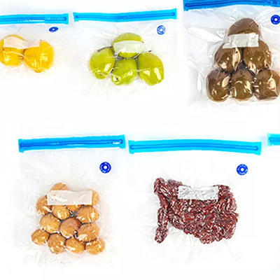 El almacenamiento reutilizable de la comida del vacío empaqueta la válvula de aire de la cremallera empaqueta a prueba de humedad