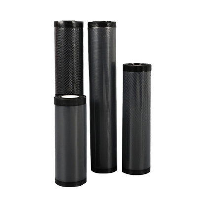 El rollo de sello negro de vacío del calor precortado grabó en relieve el sellador Rolls del vacío