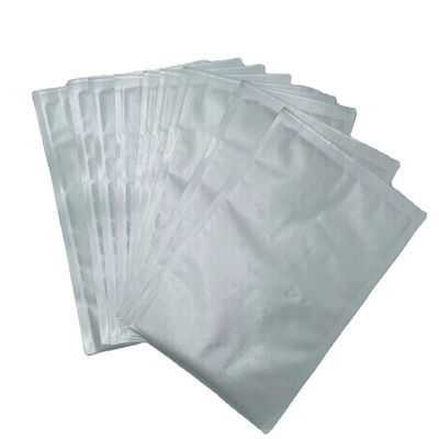 Bolsas de vacío con textura de papel de aluminio para cocina OEM, bolsas de Mylar plateadas