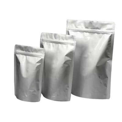 Empaquetado de papel de aluminio mate Bolsa con cierre de cremallera Mylar Almacenamiento de alimentos Bolsa de pie