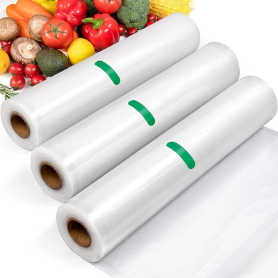 Rollo material laminado del bolso del sello del vacío de la comida texturizado grabado en relieve