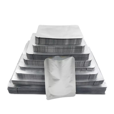 Bolsas de papel de aluminio de sellado en caliente Bolsas de almacenamiento reutilizables de Mylar con etiquetas autoadhesivas