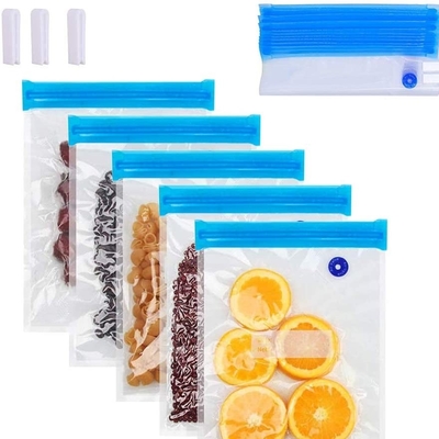 Sellador al vacío de alimentos Ziplock Sous Vide sin BPA seguro para congelador reutilizable