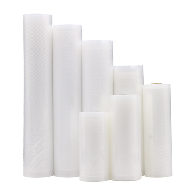 Rollos protectores de vacío con textura de película estirable Bolsas de plástico para ahorro de alimentos