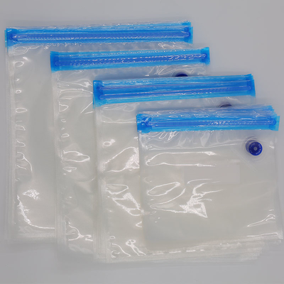 Los bolsos que se puede volver a sellar plásticos de la comida del polipropileno limpian el bolso de la cremallera con la aspiradora con la válvula