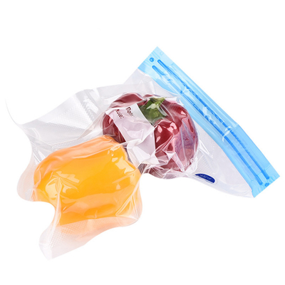 Los bolsos que se puede volver a sellar plásticos de la comida del polipropileno limpian el bolso de la cremallera con la aspiradora con la válvula