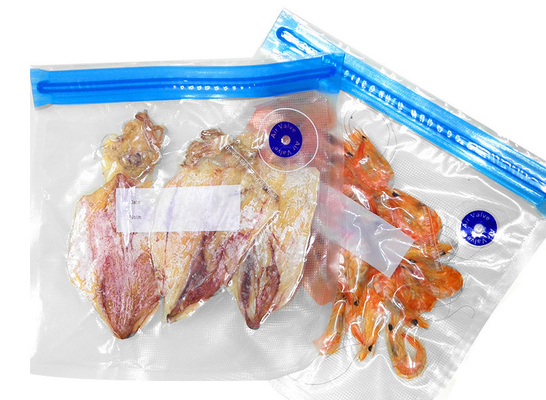 Almacenamiento de alimentos Vauum Zip Lock Sous Vide Bolsas PA PE Mango Bomba Bolsas en relieve