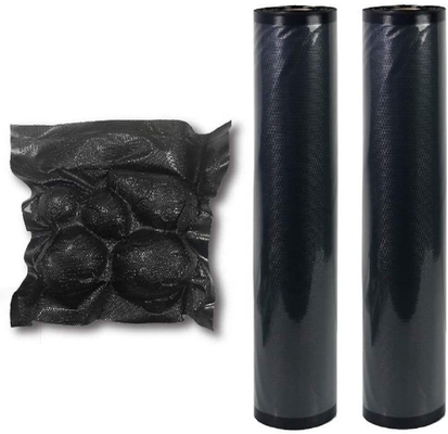 Almacenamiento hervible de empaquetado compuesto Rolls de la comida de vacío de sello de la barrera negra del rollo