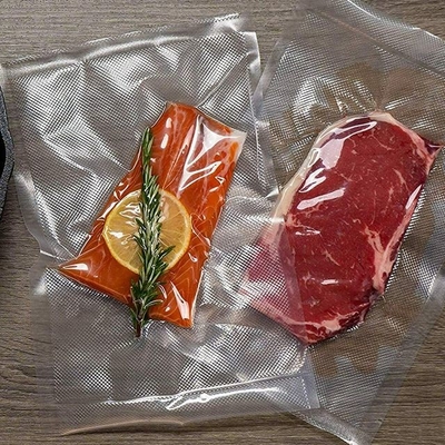 Rollo grabado en relieve completo del sellador de la conservación de alimentos de Mesh External Vacuum Packaging Rolls