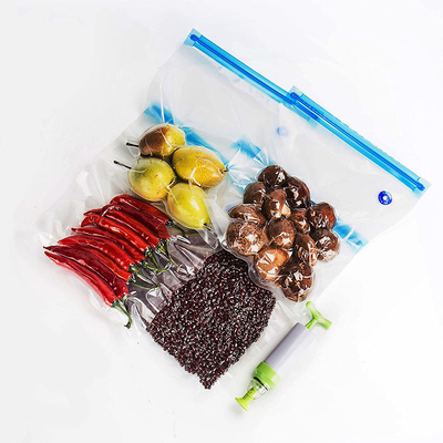 El almacenamiento reutilizable de la comida del vacío de Sous Vide empaqueta el bolso de la cremallera del vacío de la válvula de aire
