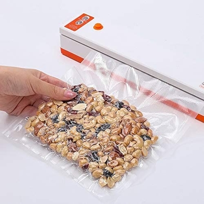 Paquete de 2 rollos de alta resistencia PE PA almacenamiento de alimentos en relieve sellador al vacío bolsas rollos