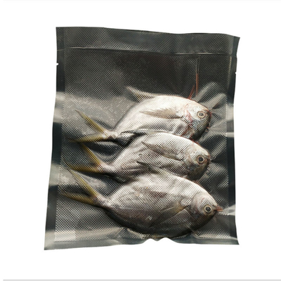 Parte posterior que se puede volver a sellar Front Nylon Pouch claro del negro del bolso de la cremallera del vacío de encargo de la impresión