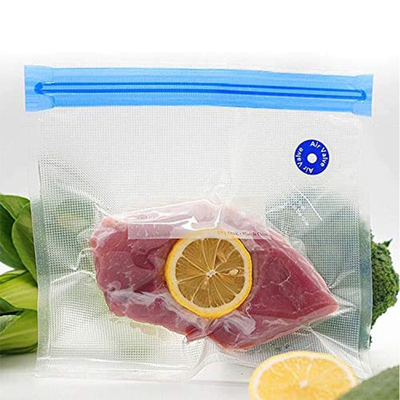 Sous Vide empaqueta la cremallera reutilizable del vacío empaqueta bolsos del almacenamiento de la comida con los clips del lacre