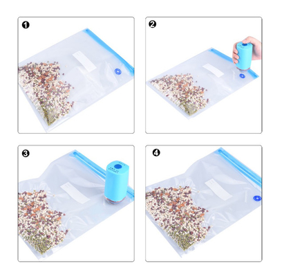 Bolsas Ziplockk selladas al vacío de polietileno Food Saver Bolsas Sous Vide