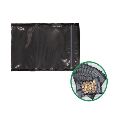 OEM claro de empaquetado negro de la bolsa de la carne de la cremallera del bolso de los corazones del sellado caliente del vacío