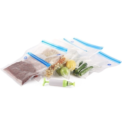 Sous Vide empaqueta el sellador reutilizable libre del vacío de BPA que la cremallera empaqueta para el almacenamiento de la comida