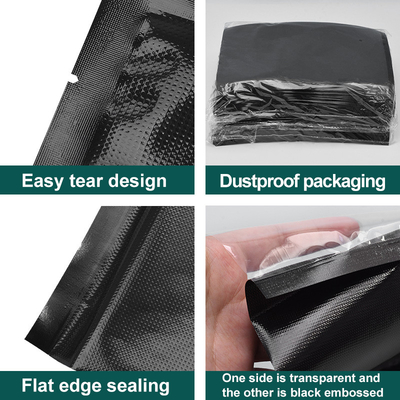 El rollo de sello negro de vacío del calor precortado grabó en relieve el sellador Rolls del vacío