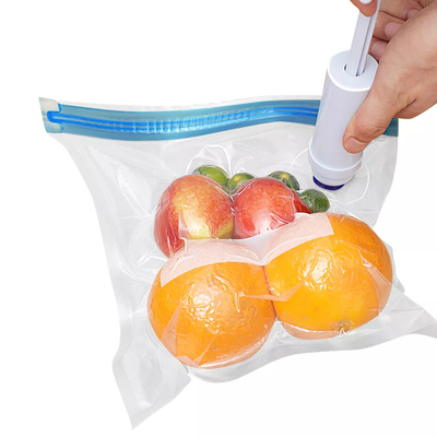 Bolsas Sous Vide reutilizables para alimentos PE PA Sellador al vacío CE Bolsas con cremallera Sin BPA