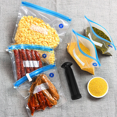El sellador al vacío de alimentos que se puede volver a sellar con logotipo personalizado empaqueta las bolsas Sous Vide