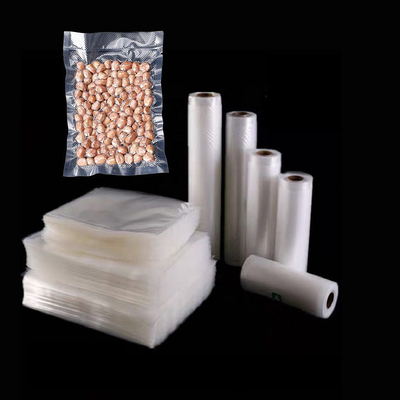 El sello libre del ahorrador de la comida del paquete plástico de BPA graba en relieve bolsos del sellador del vacío del rollo de almacenamiento