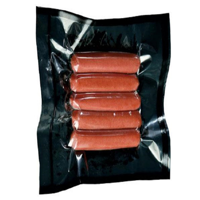 Almacenamiento hervible de empaquetado compuesto Rolls de la comida de vacío de sello de la barrera negra del rollo