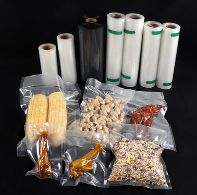 El paquete de vacío a prueba de humedad de la comida de QS Rolls grabó en relieve a Mesh Customize texturizado