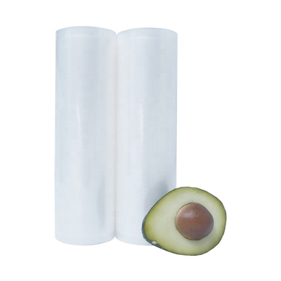 Paquete de 2 rollos de alta resistencia PE PA almacenamiento de alimentos en relieve sellador al vacío bolsas rollos