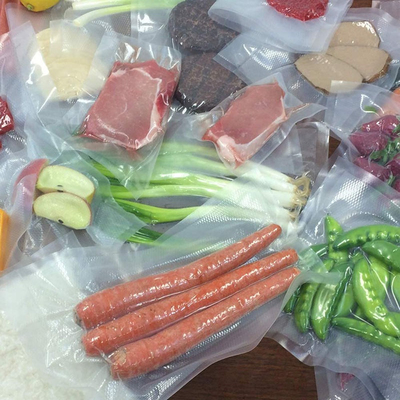 Paquete de 2 bolsas de vacío Sous Vide con logotipo personalizado, rollos de almacenamiento de alimentos suaves