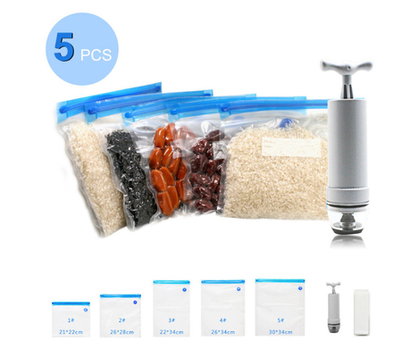 Bolsas Sous Vide de alimentos libres de BPA Bolsas de sellado al vacío SGS con cremallera