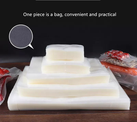 Los bolsos de vacío de Sous Vide grabaron en relieve los bolsos plásticos de la comida del vacío del PE para la carne congelada