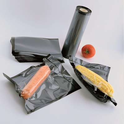 El bolso negro y claro del sellador al vacío Rolls BPA libera para el almacenamiento del café de hierbas