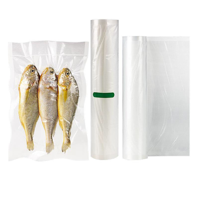 Rollos de bolsas selladoras al vacío para alimentos Rollos de bolsas de vacío seguras para congelador resistentes
