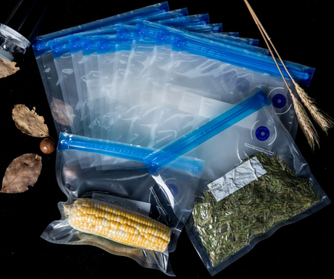 Bolsas Sous Vide reutilizables del sellador al vacío con cierre de cremallera para almacenamiento y cocina de alimentos