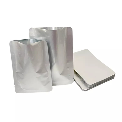 Bolsas planas de plata Mylar Bolsa de embalaje de papel de aluminio Bolsa de almacenamiento de alimentos a granel