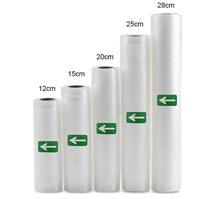 Rollo grabado en relieve completo del sellador de la conservación de alimentos de Mesh External Vacuum Packaging Rolls