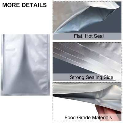 Bolsos que se pueden volver a sellar de Mylar del bolso metalizado del papel de aluminio de la muestra gratis para el almacenamiento de alimentos