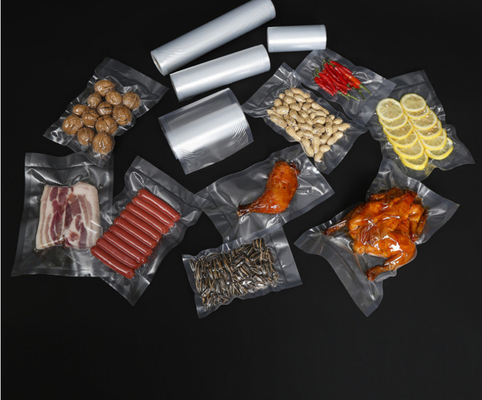 Rollos de sellador al vacío en relieve para almacenamiento de alimentos que cocinan bolsas de vacío de nailon Sous Vide