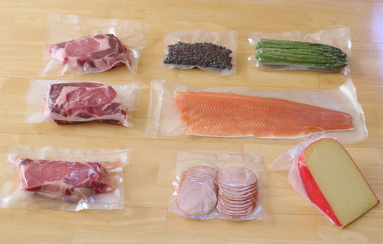 Alimentos frescos plásticos texturizados rollos transparentes del bolso del sello de vacío del nilón de la categoría alimenticia