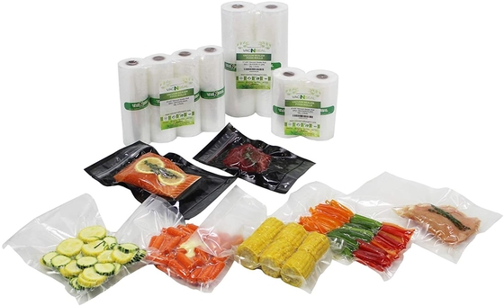 Los bolsos plásticos calientes del sellado al vacío del bolso del sellador de la comida de la venta PA/PE ruedan para el congelador